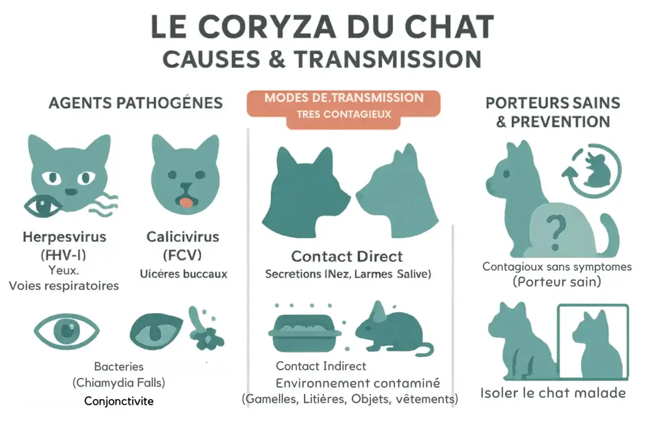 Coryza chez le chat - les signes qui doivent alerter