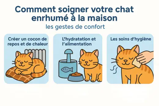 Chat qui tousse - les bons gestes à la maison et les alertes
